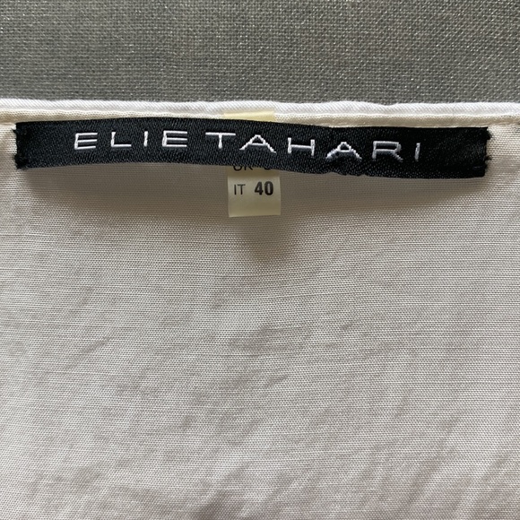 Gorgeous White Elie Tahari Summer Dress - Sz 4 - Picture 9 of 14